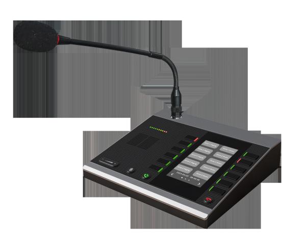 Cheap SIP Based PoE M100 Dispatch Microphone Console for Intercom for sale