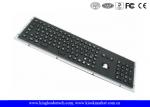 Best Rugged Panel Mount Black Metal Keyboard With Trackball Function Keys And Number Keypad wholesale