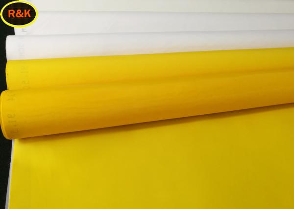 Cheap 43T 100% Polyester Filter Mesh Roll / Polyester Mesh Screen White Yellow Color for sale