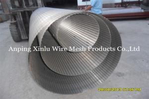 China 450mm Diameter Johnson Wedge Wire Screen Pipe Smooth Surface And Edge Type on sale