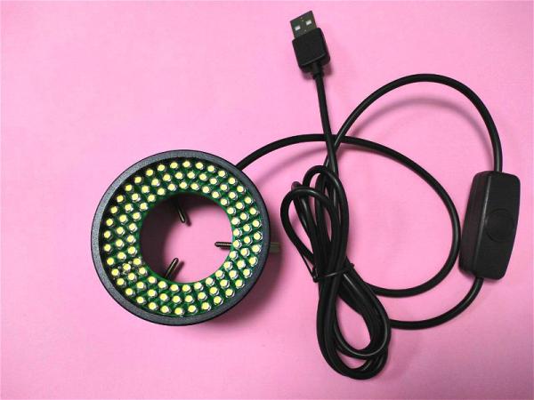 Cheap LED ring light microscope illumination USB interface brightness adjustable for sale