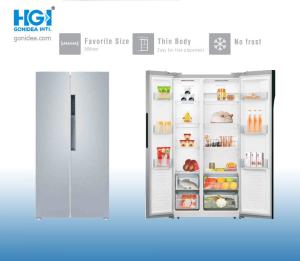 China PCM 18CF Double Door Stainless Steel Fridge With Ice Maker 42dB 510 Liter Fridge on sale