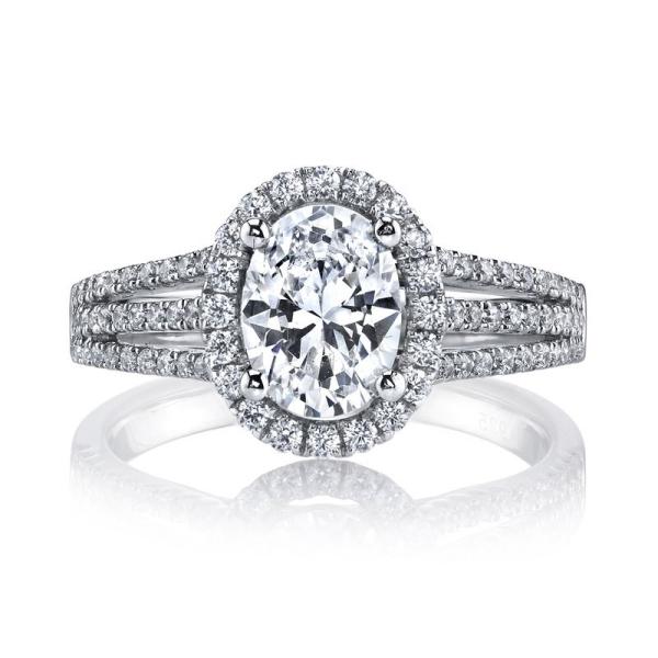 Cheap Classic Style Lab Diamond Wedding Band VVS Clarity HPHT Oval Cut Ring in Platinum for sale