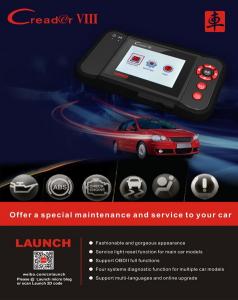 Best Multi-language Black Launch X431 Scanner Creader VIII Code Reader For Testing Engine wholesale