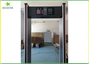 China Infrared Sensor Metal Walk Through Gate 18 Detection Zones Alarm In Hospital Entry on sale