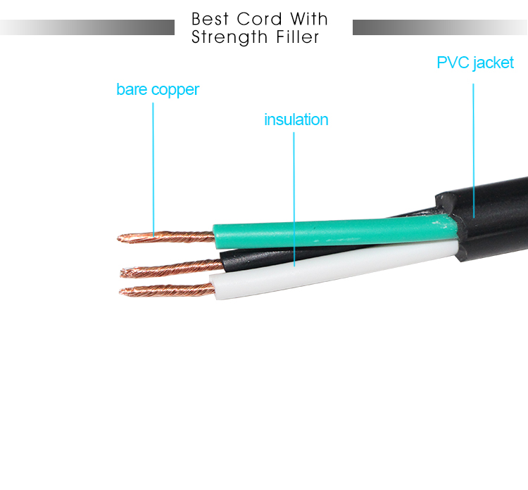 NEMA 5-15P to L14-20C 1ft 14/3 Extension Cord with ROHS USA CE