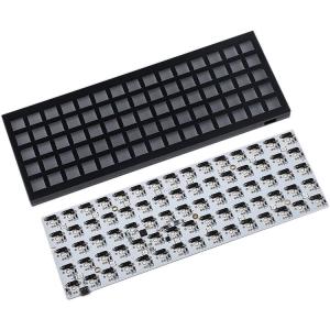 China Diy Metal Anodized Keyboard Board Aluminum Stainless Steel Titanium Custom CNC Machining Mechanical Keyboard Case on sale