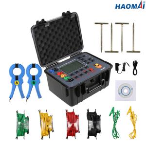 China Double Clamps Ground Resistance Testing Equipment , Automatic Soil Resistivity Tester on sale