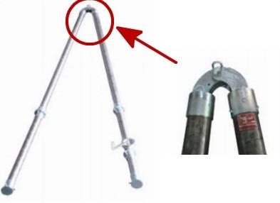 Cheap LBGR100J Model 5 KN Tower Erection Tools Fixed Style With Manual Winch for sale