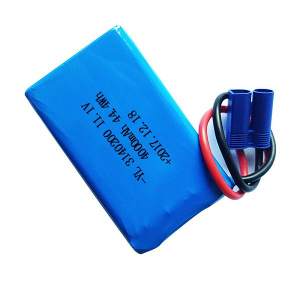 Cheap 11.1V 4000mAh 44.4WH Lithium Polymer Battery Pack for sale