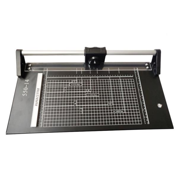 Cheap Durable 14" Rolling Paper Trimmer for Precise Cuts Plastic Material 550X300X105mm Size for sale