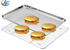 Best RK Bakeware China Aluminium Cookie Sheet Pan And Stainless Steel Cooling Rack Set wholesale