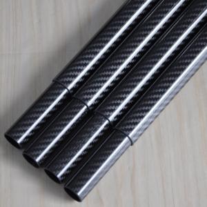 China 100% 3K Telescoping Carbon Fiber Poles High Pressure Resistance on sale
