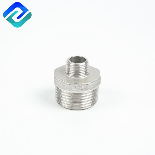 Cheap NPT Thread End Reducing WCB BSP SS Pipe Fittings Stainless Steel Hex Nipples for sale