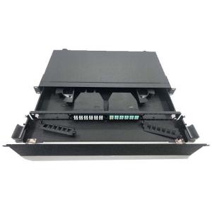 China MPO-MTP optical fiber distribution frame 48 core 96 core distribution frame 1U LC optical fiber module box on sale