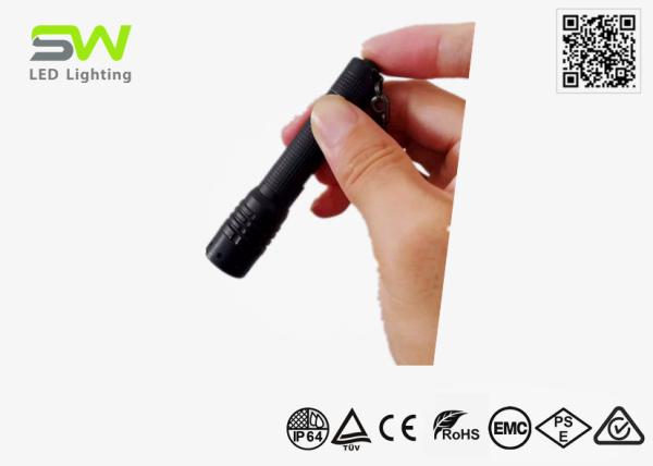 Cheap Mini Aluminum Adjustable Focus LED Flashlight AAA Battery Powered for sale