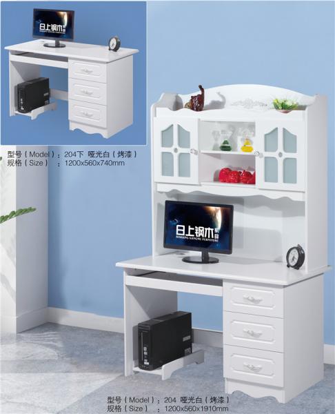 Cheap Sturdy Construction MDF Computer Desk , Large Computer Desk With Drawers for sale
