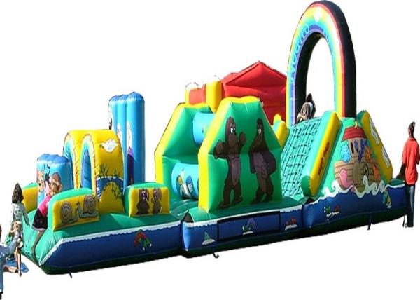 Cheap ODM Cartoon Inflatable Obstacle Course , Vertical Rush Obstacle Course Inflatables for sale