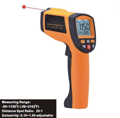 Cheap Infrared temperature meter, digital temperature measuring instrument, Laser Infrared Thermometer for sale