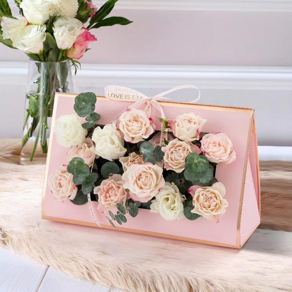 Cheap Chocolate Candy Packaging Folding Gift Box , Color Printing Flower Packaging Box for sale