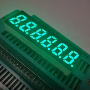 Best Small Size 6 Digit 7 Segment LED Display Common Anode Green for Frequency Converter wholesale