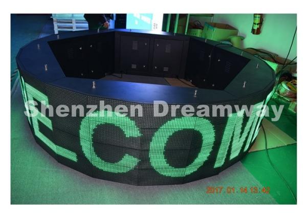 Cheap WIFI control 360° Round led message board , led message display Waterproof Cabinet for sale