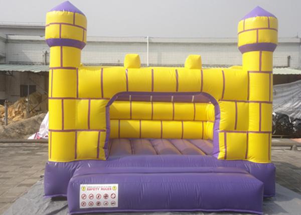 Cheap Square Shape Inflatable Jumping Castle / PVC Tarpaulin Commercial Bouncy castle for sale