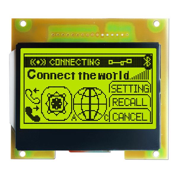 Cheap 128X64 LCD Graphic Display Module S6B0724 Driver STN YG Display for sale