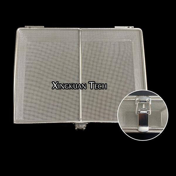 Cheap Stainless Steel Electropolished Sterilization Mesh Basket With Locking Lid for sale