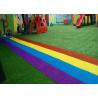 Non Infill Needed Durable Playground Synthetic Grass Mat for sale