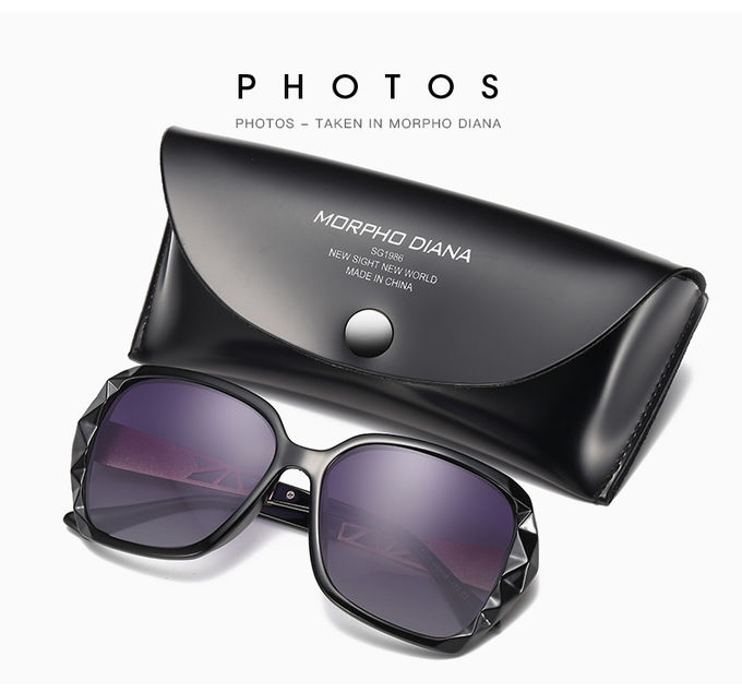 Hollow Ladies Women Polarized Sunglasses UVA UVB Diamond Decoration