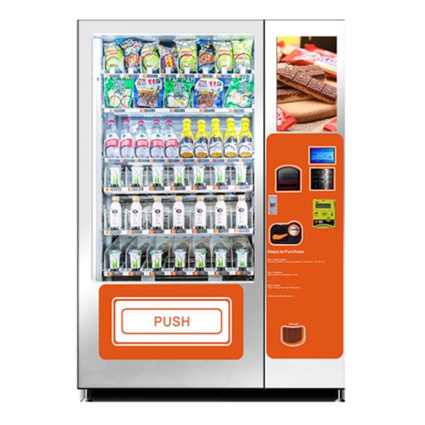 Cheap Touch Screen Snack And Soda Combo Vending Machine With Elevator for sale