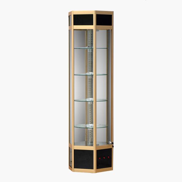 Cheap Generous Rotary Acrylic Display Showcase Mobile Lighting 53 * 53 * 100 Size Custom Color for sale