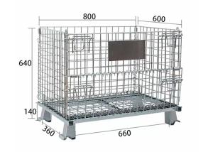 China Heavy Duty Steel OEM Wire Mesh Storage Cage Large Capacity Warehouse on sale