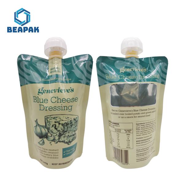 Cheap Custom Reusable Stand Up Drink Pouch With Spout for sale