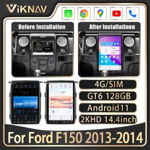 Best Android 13 Car Radio For Ford F150 2013 - 2014 GPS Autoradio WIFI Carplay Touch Screen Multimeida Player Head Unit wholesale