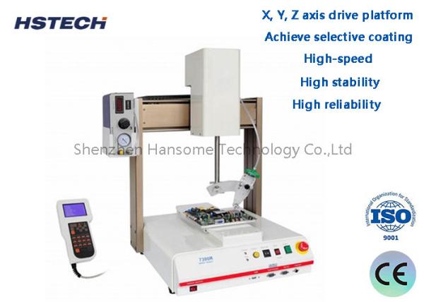 Cheap X, Y, Z Axis Drive Platform High-Speed High Reliability High Stability 3Axis Selective Coating Machine for sale