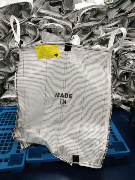 Cheap Granular Packing Conductive Bulk Bags With Printing And Iris Spout for sale