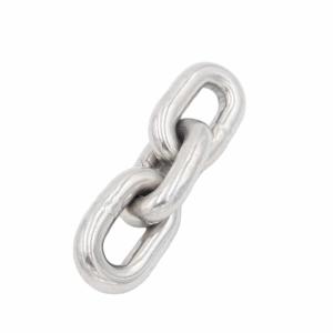 China AISI304/316 Stainless Steel Welded Link Chain High Polished Japanese Standard Link Chains on sale