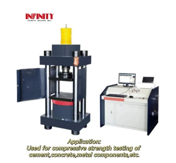 Cheap 1500KN Micro Computer Control Electro Hydraulic Servo Compression Testing Machine for sale