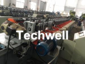 Octagonal , Octagon Pipe Roll Forming Machine for Rolling Shutter Axes With Manual Decoiler / Uncoiler