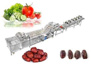 Best Multifunction Vegetable Fruit Washing Machine Sorting Processing And Air Drying Line wholesale