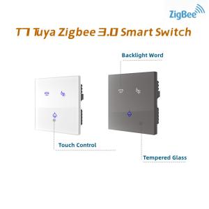 China Touch Screen Tempered Glass Smart Switch Panel Remote App Control on sale