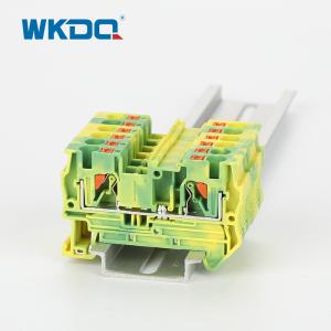 Best JPT 4-PE Push In Terminal Block Earth Grounding Front Entry Protective IEC 60947-7-1 Standard wholesale