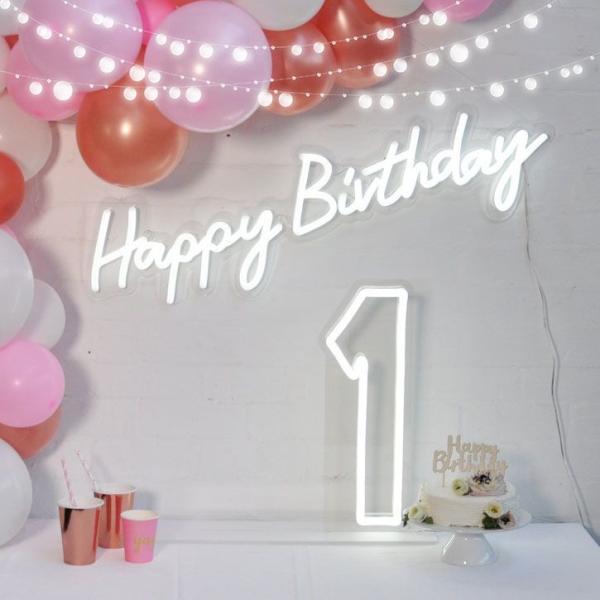Cheap Birthday Large Numbers Large Light Up Letters Custom Neon Sign Party Items Led Lights Led Neon Custom for sale