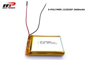Best 123555P 2600mAh 3.7V Lithium Polymer Battery KC CB UL wholesale