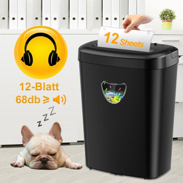 Cheap Office paper shredder CD228P-12 25L basket shredding machine for CD Credit card paper for sale