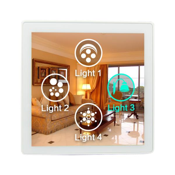 Cheap Home Security Wifi Programmable Light Switch With 4 Inch ISPQ LCD Screen for sale