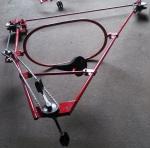 Bicycle Type Transmission Line Stringing Tools Single Line Trolley For