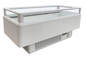 2.0m Air Island Showcase Open Merchandiser Dual Temperature Refrigerator / Freezer Distributor